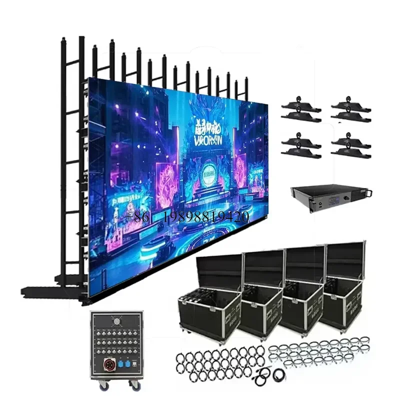Wmwmnu for 500x500mm Indoor Outdoor P2.6 P2.9 P3.91 Stage Background Led Video Wall Rental LED Display customized product