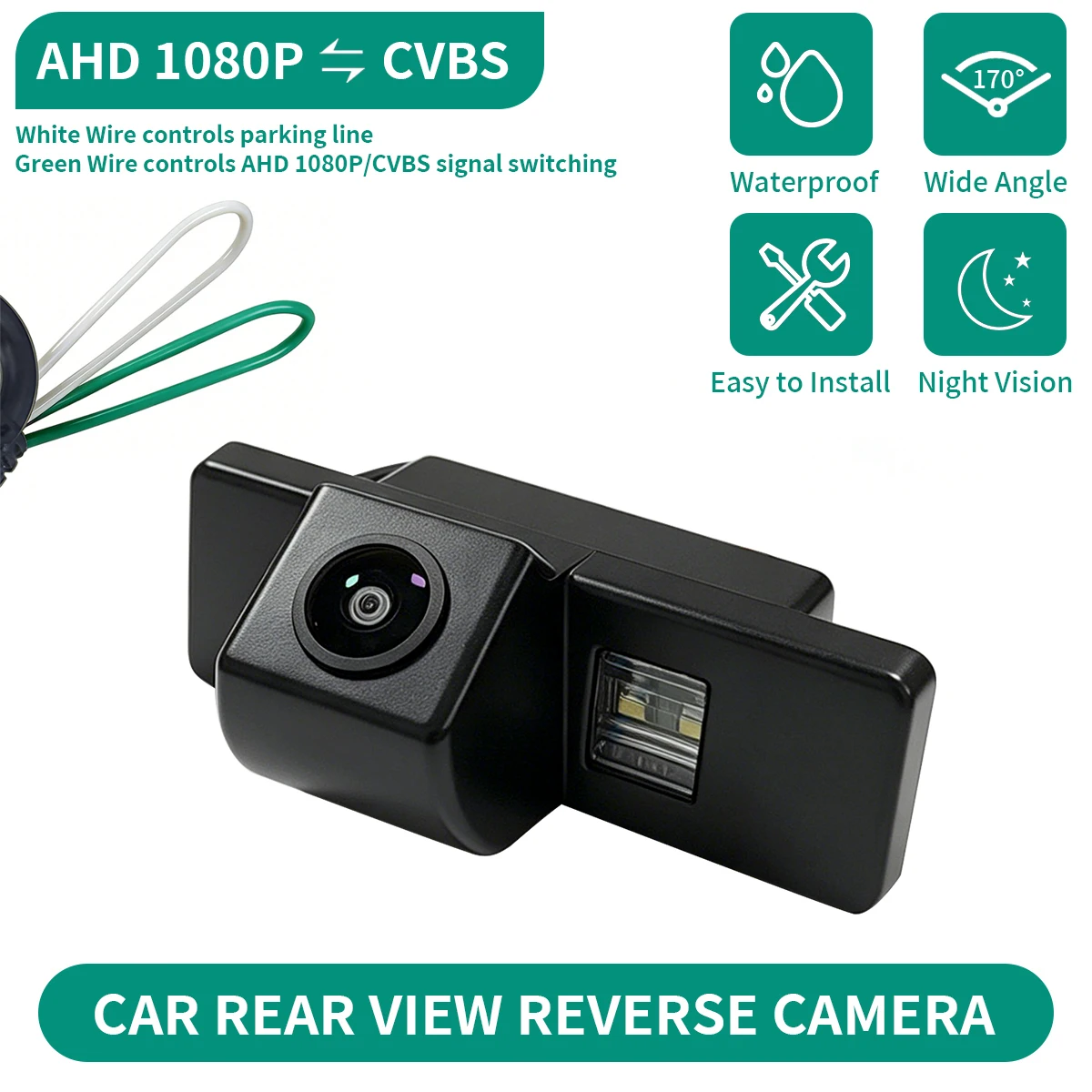 AHD 1080P Fisheye Lens Waterproof Car Rear View Backup Camera For Nissan X-Trail T31 2007~2013/Nissan Qashqai/Dualis J10 J11