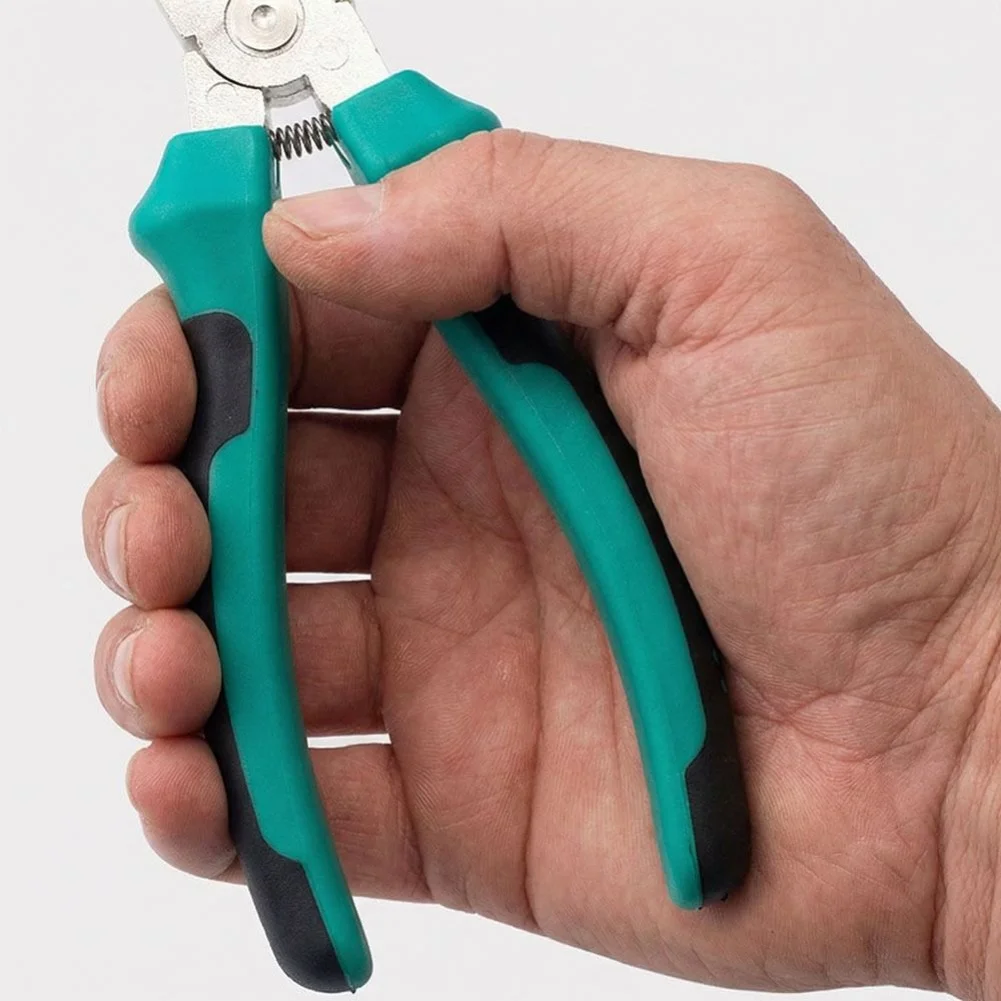 90 Degree Angle V Shape Scissors for Tape Edge and Rubber Strip Trimming on Door Window Seals Aluminum Alloy 18x11cm Cyan
