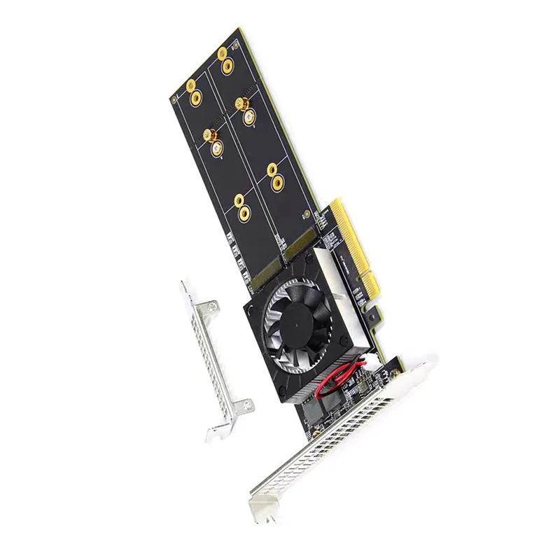 Aliexpress 【Exclusive-Deal!】M.2 Pcie Expansion Card Split-Free PLX8747 Integrated Module Supports Four M.2 SSD Half-Height/Full-Height Slot - Aliexpress Deal