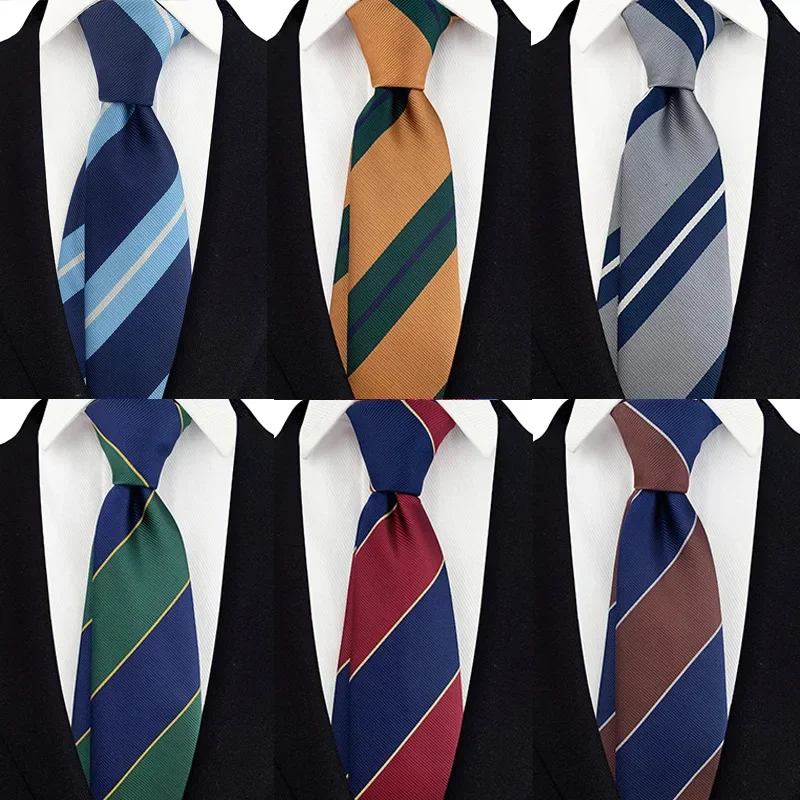 

8 Cm Retro Men's Tie Stripe Jacquard Necktie Cravat Groom Wedding Party Gift Wholesale Accessory