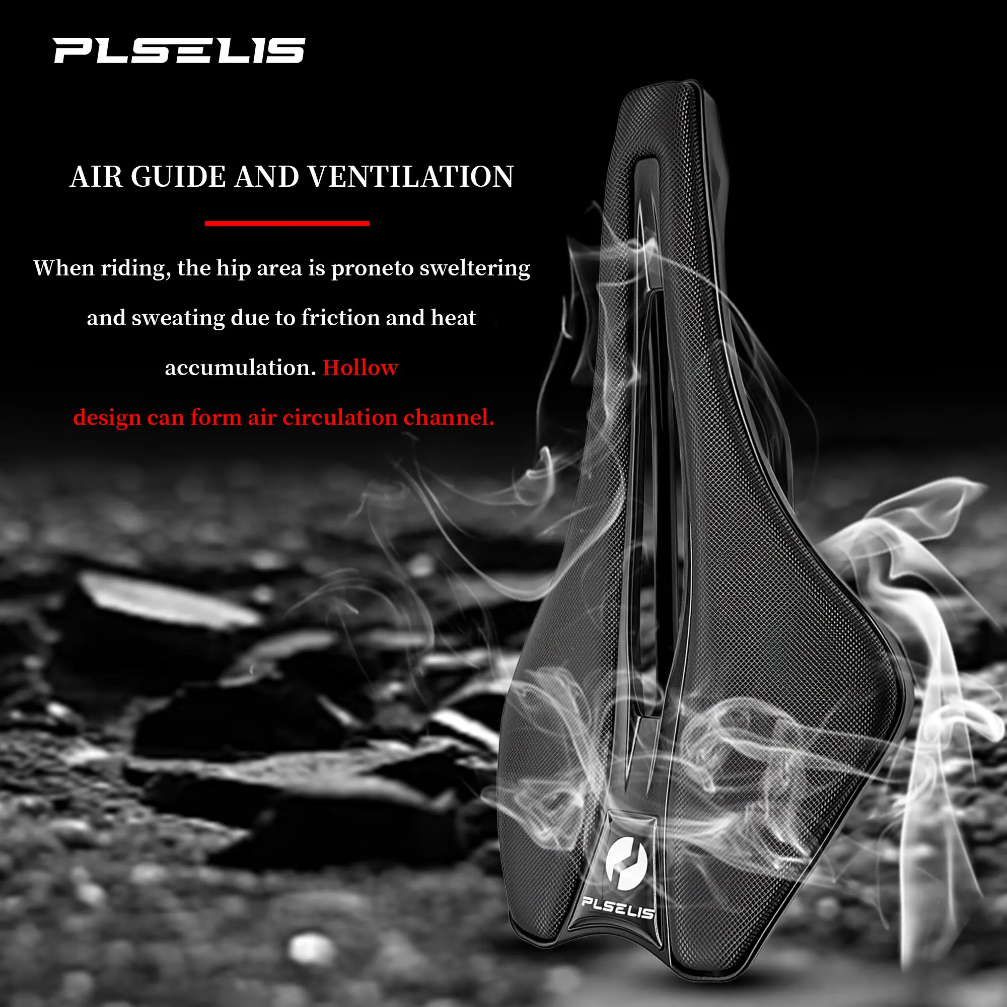 PLSELIS بيع ضوء سرج السيارة على الطريق دليل الهواء المجوف الضغط المضاد للانزلاق امتصاص الصدمات صلابة عالية والراحة.1821