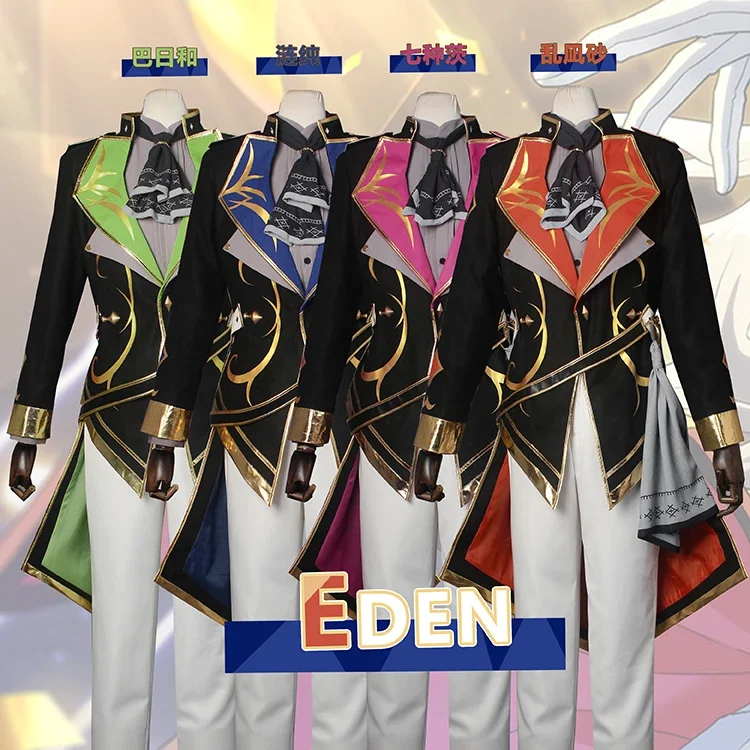 Game Ensemble Stars Eden Ran Nagisa SAEGUSA IBARA Sazanami Jun Tomoe Hiyori Cosplay Costume Halloween Partyt Uniform Custom Made