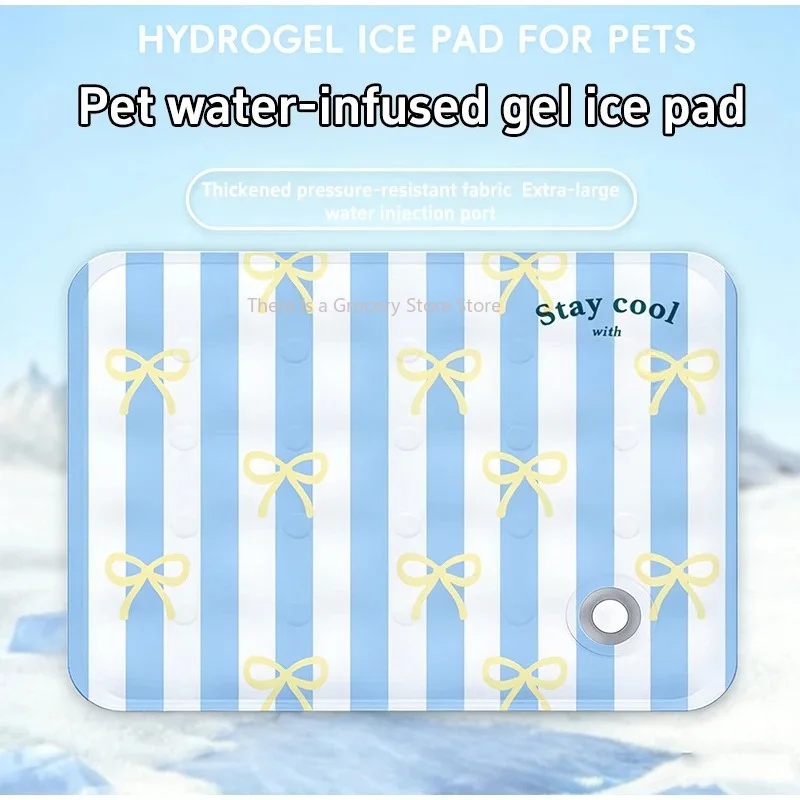 Tapis rafraîchissant d'été pour animaux de compagnie, coussin en gel infusé d'eau pour chiens et chats, matelas en soie glacée résistant à l'usure, literie pour chien
