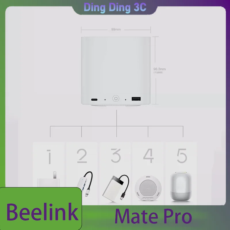 Beelink Mate Pro Docking Station 80Gbps Multifunctional PD Power Supply 32Tb Expansion Compatible Thunderbolt 3 4 5 For Macbook