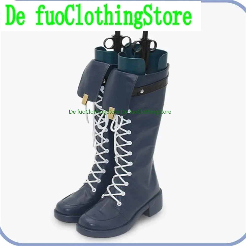 Igusa Haruka الأزرق الأرشيف تأثيري أحذية الأحذية لعبة أنيمي هالوين عيد الميلاد Defu متجر الأحذية