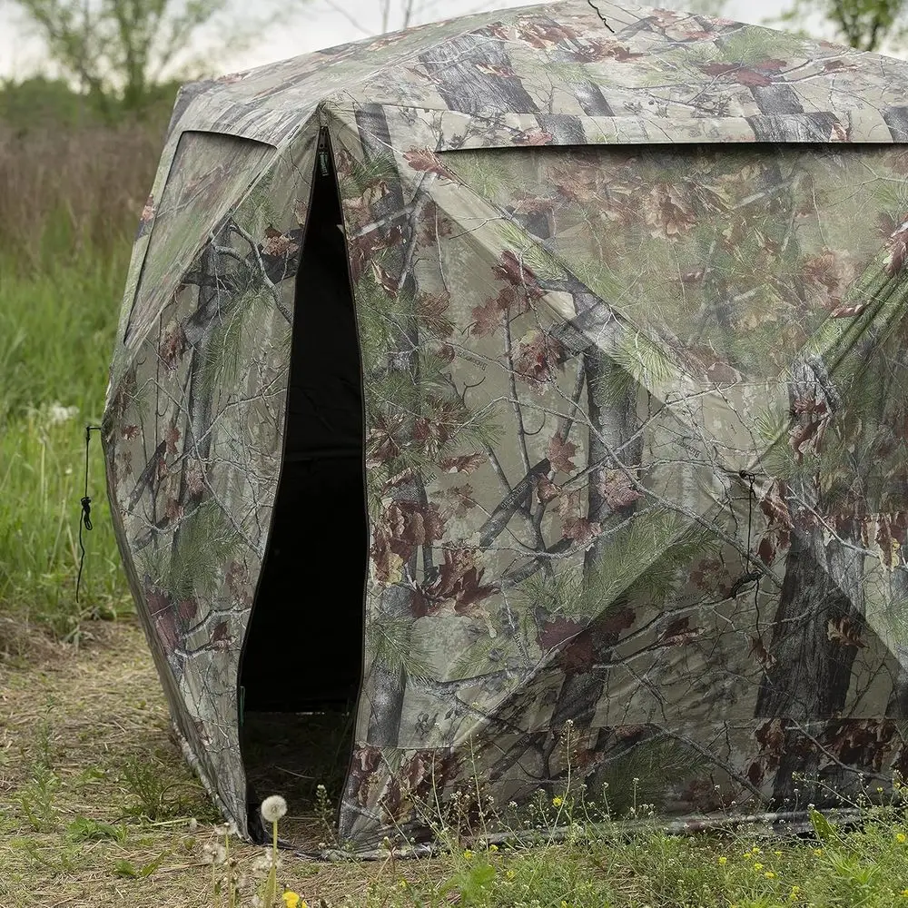 3인용 휴대용 팝업 사냥 블라인드, 백우드 카모, 지상 사냥, BC350BW