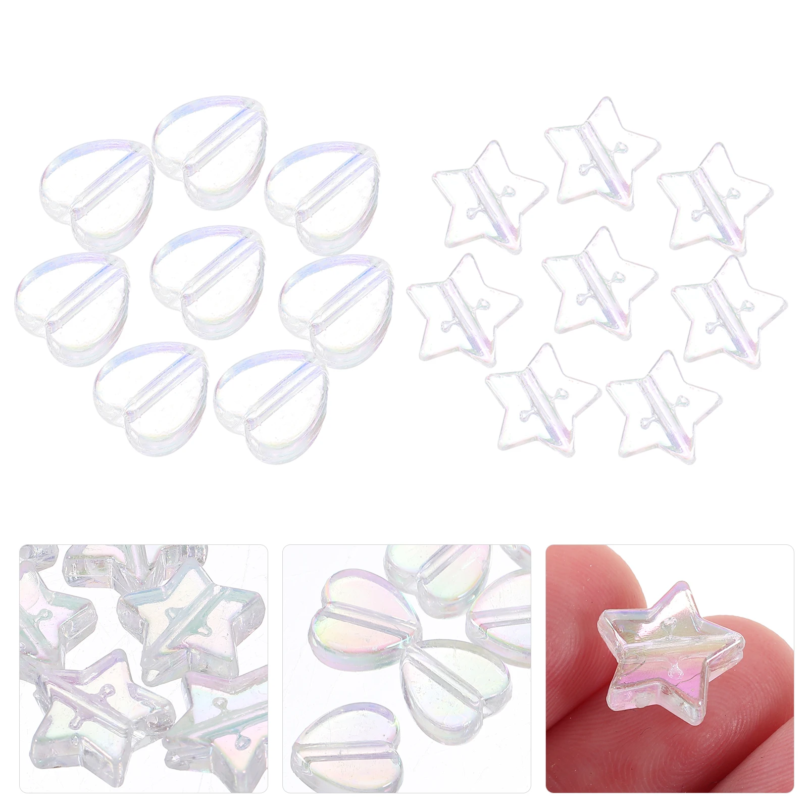 

100pcs Acrylic Diy Spacer For Jewelry Small Hole Durable Craft Making Loose Beads Necklace Bracelet Diy Charms Beads Crafts
