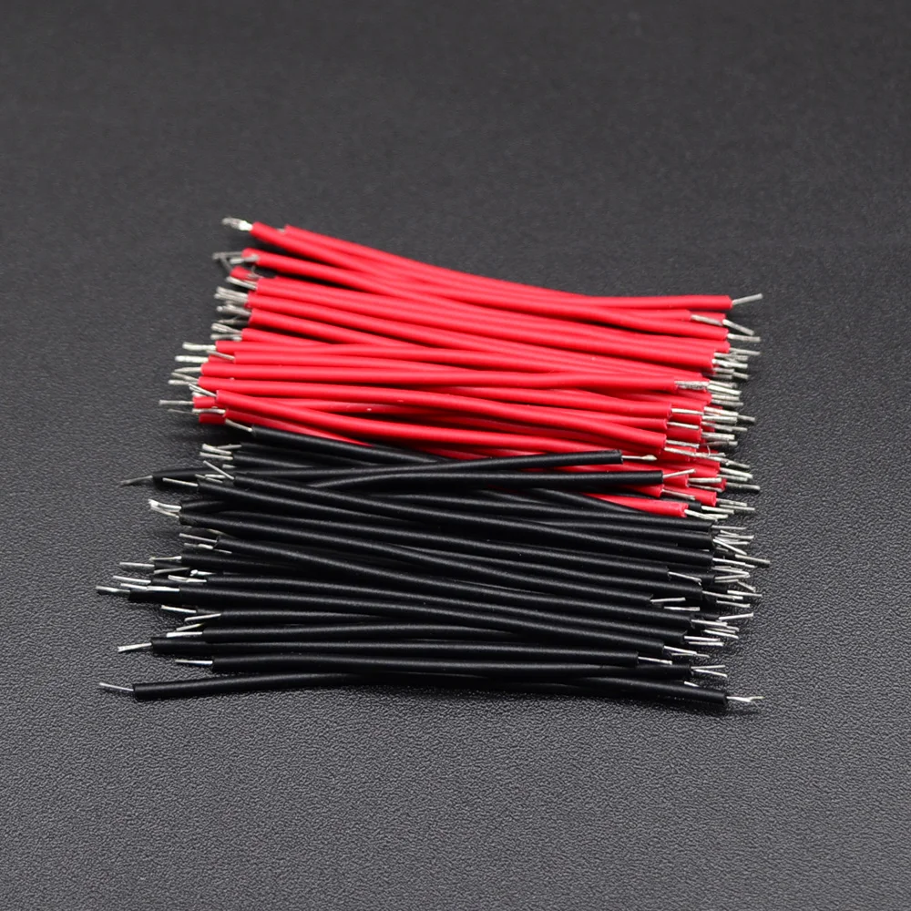 100PCS/LOT Tin-Plated Breadboard PCB Solder Cable 24AWG 5cm Fly Jumper Wire Cable Tin Conductor Wires 1007-24AWG Connector Wire