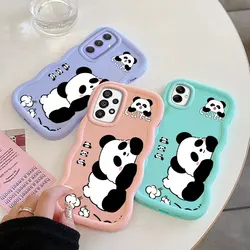 Panda Fashion Phone Case For Samsung Galaxy A03 A04 A04E A05 A05S A13 A14 A15 A23 A25 A24 A33 A52 A53 A54 A55 A73 5G Soft Cover