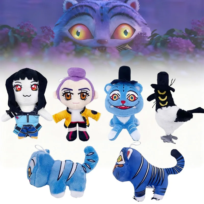2026 الساخن Kpop شيطان الصيادين النمر أفخم لطيف الكرتون الطيور بلوشي Kawaii أنيمي محشوة دمية لينة ديكور وسادة لعبة هدية #1