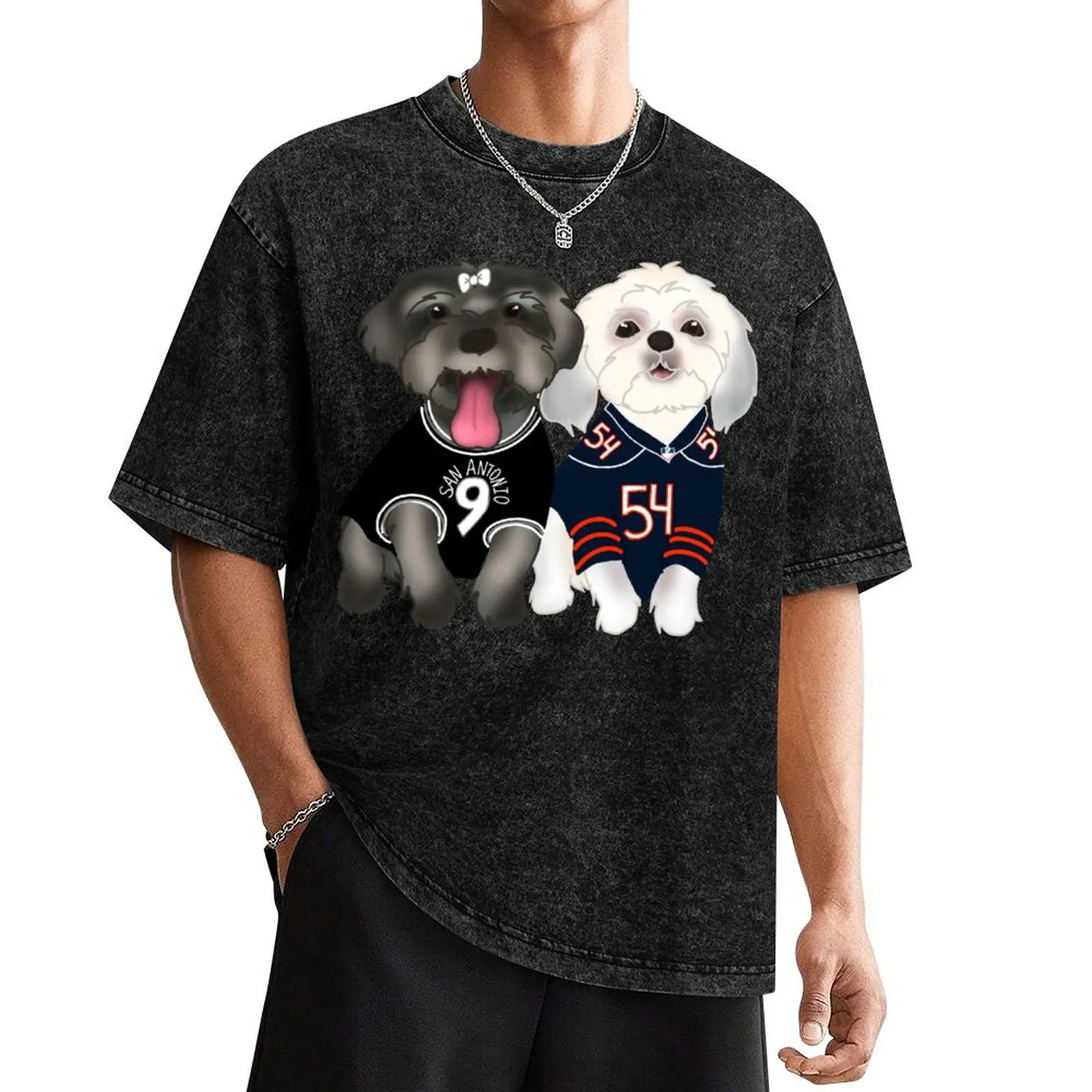 

Pups for Dani T-Shirt summer top korean fashion essential t shirt sublime mens champion t shirts