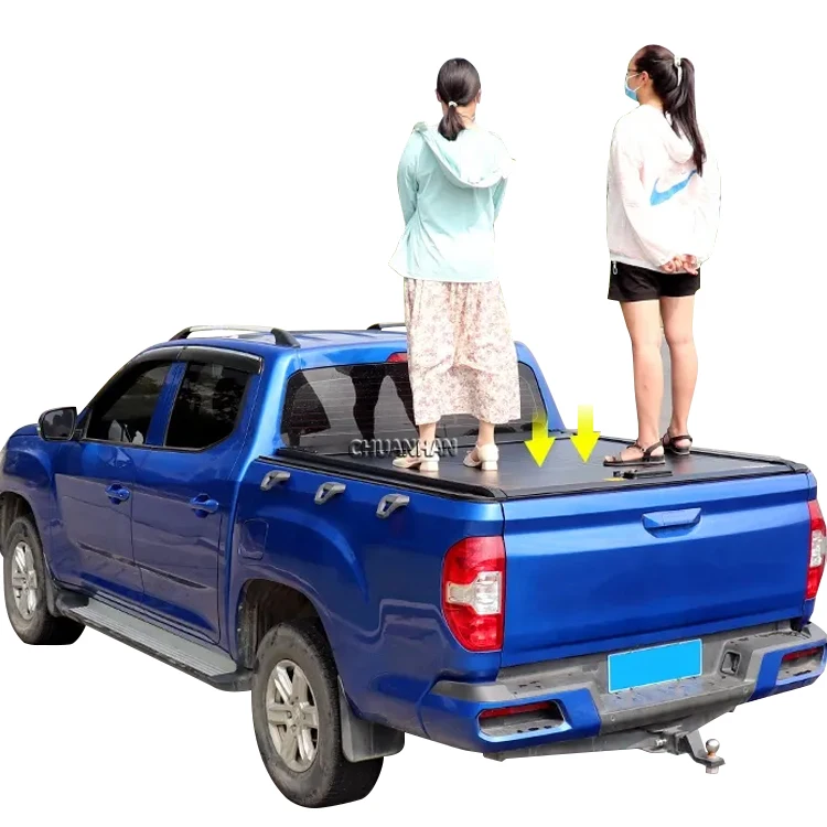 

High Quality Hard Top Aluminium Tonneau Cover silverado Truck Bed Cover for ford Ranger T6 Wildtrak Isuzu d Max