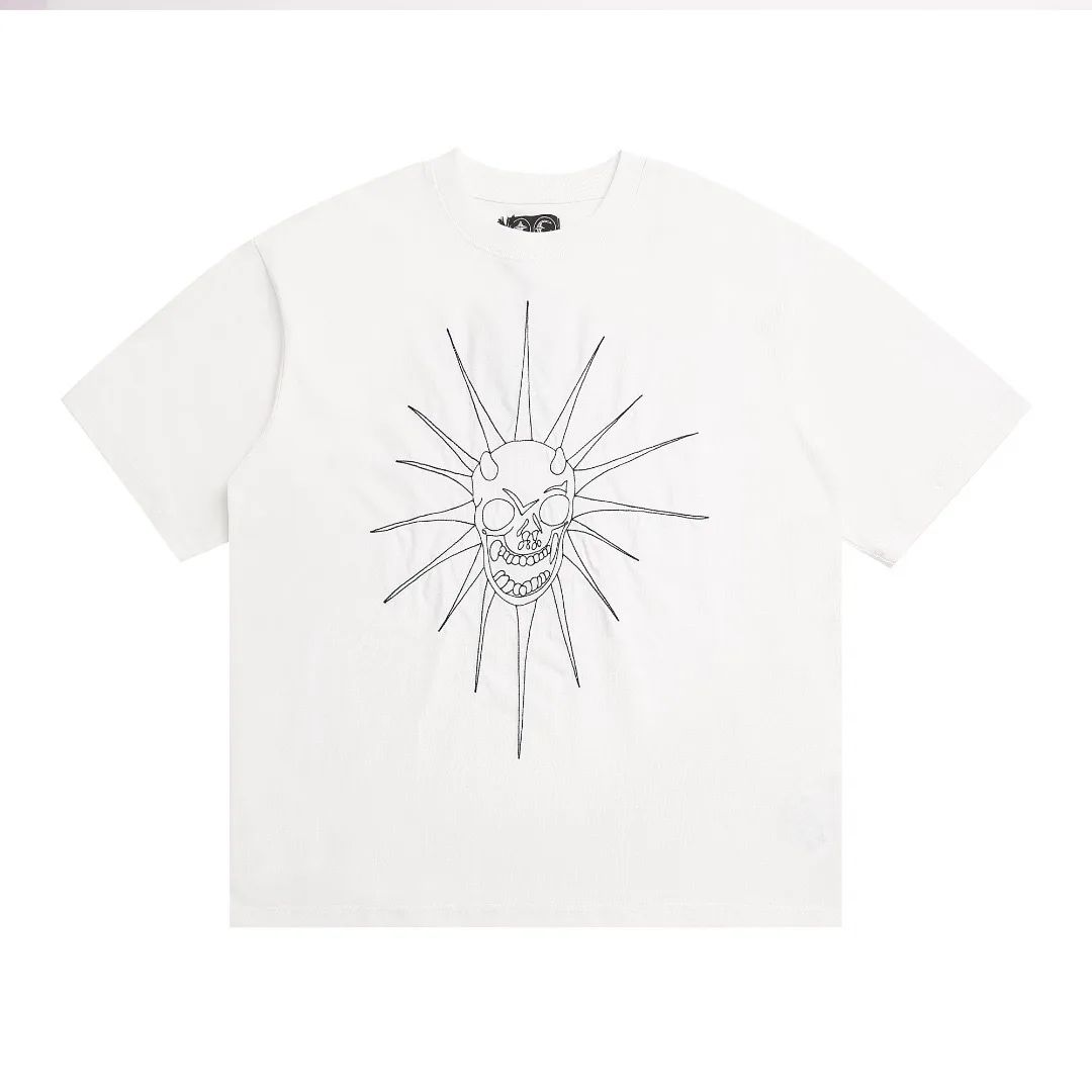 Thug Club- American style street graphic embroidery versatile round-neck top for summer T-shirt short