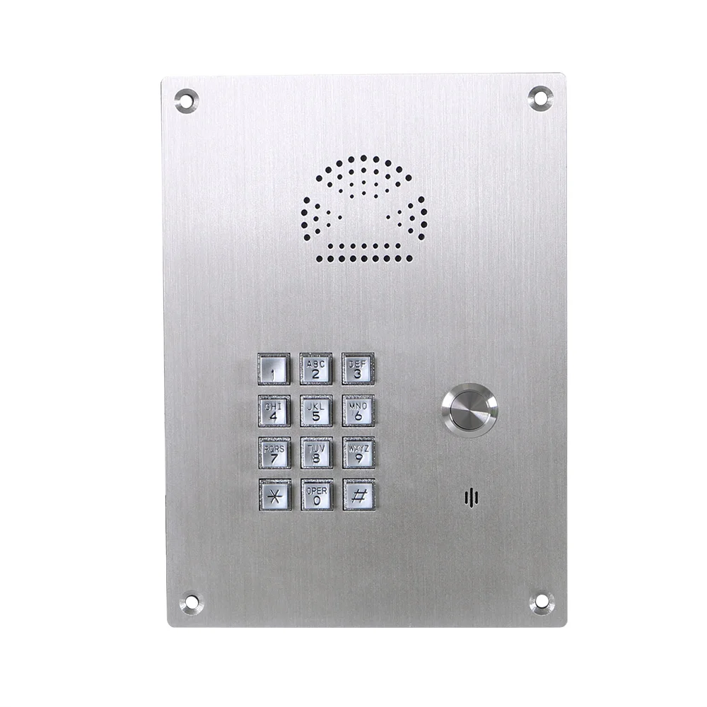 NEW Hands-Free Sip Analog GSM Intercom System for Apartment Building Audio Phone Keypad Lift Emergency Elevator Telephone