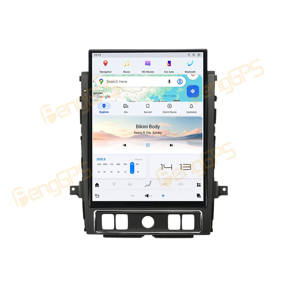 15.6 Inch Android 13 CarPlay Car Radio For Nissan Titan 2020-2025 Touch Screen Multimedia Player GPS Navigation Head Unit DSP