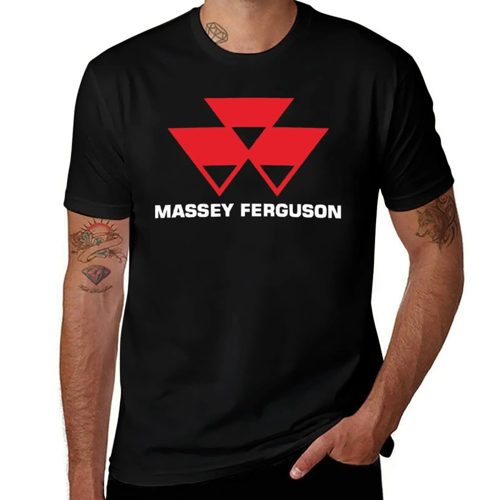 BEST SELLER - Massey Ferguson Logo Merchandise T-Shirt Soft Touch Basic Cotton T-Shirt