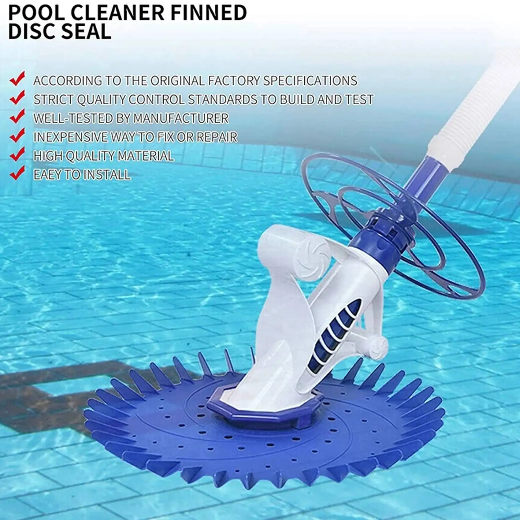 ดิสก์ครีบ Alat kolam W70329ซีลเหมาะสำหรับ G2ราศี Baracuda G3และ G4ดูดด้านข้างอัตโนมัติ Alat kolam S