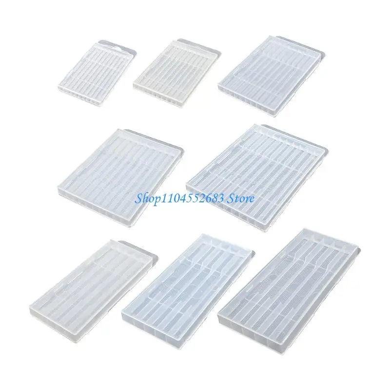 Y6GD Tool Accessory Box Clear Plastic Case Thickened Construction and Portable Hook for Efficient Organization