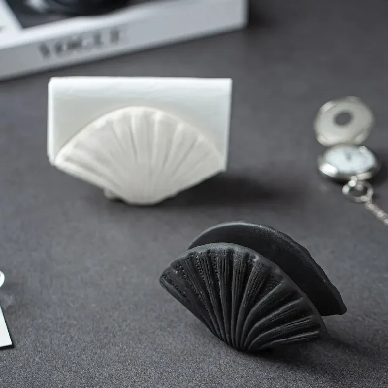 Minimalist Creative Ceramic Napkin Holder Home Restaurant Hotel Cafe Tissue Rack Napkin Stand Storage Organizer Desktop Ornament view 5