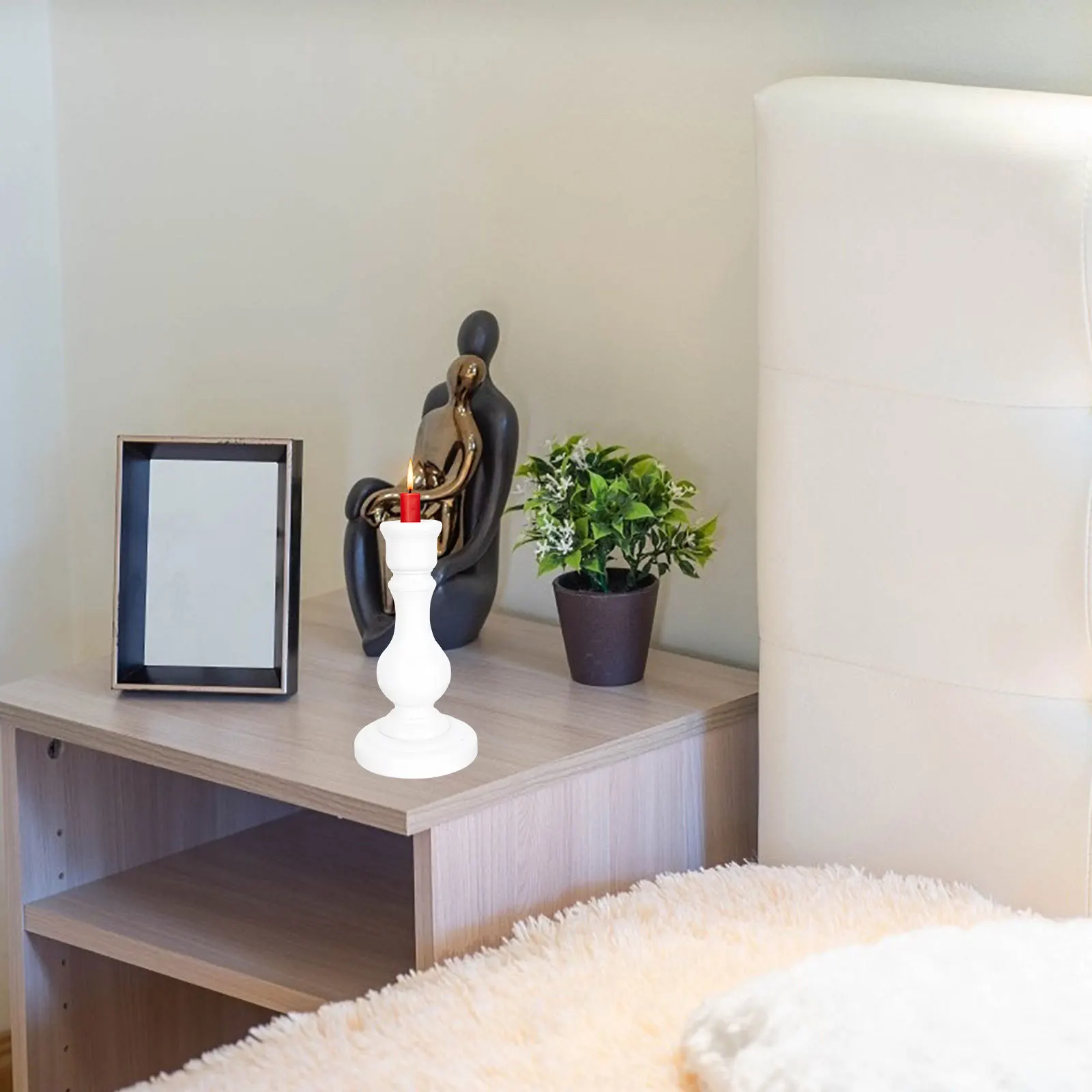 حامل خشب عتيق على الطراز الشمالي ديكور شمعدان إبداعي يزين نطاق واسع عملي يستخدم المهرجانات والمناسبات