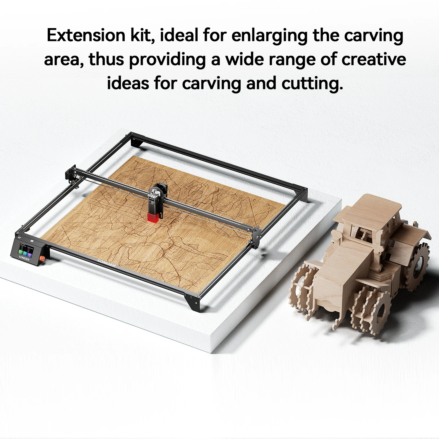 Picture 7: LONGER RAY5 Laser Engraver X Y Axis Extension Kit Extension Kit for Longer RAY5 5W 10W 20W Laser Engraver (XY Axis)