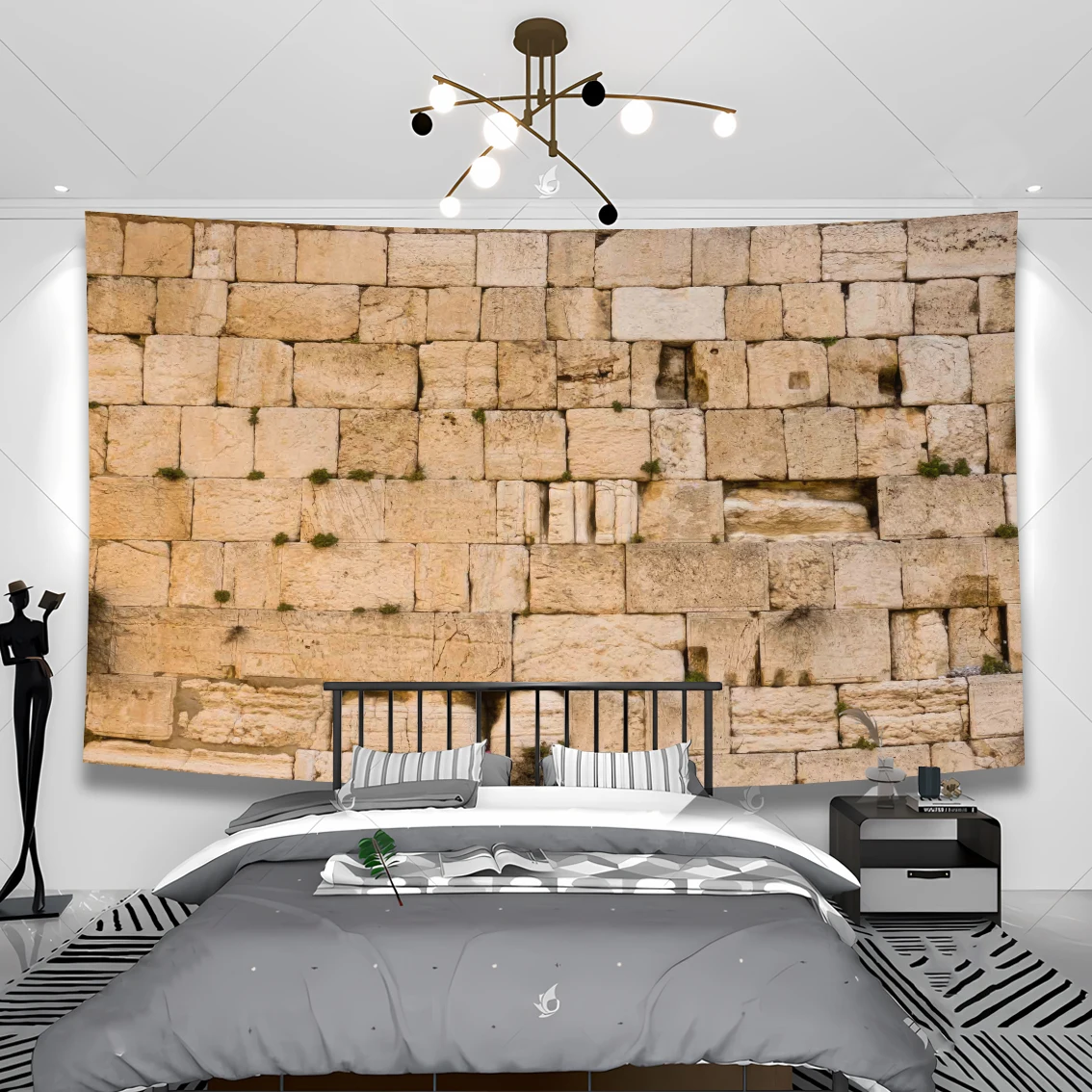 

90x150cm Western Wall Background Decoration Room Jerusalem Wailing Wall Tapestry Room