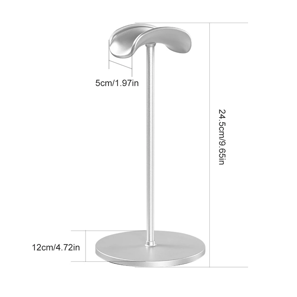 Head-Mounted Headphone Stand Non-Slip Gaming Headset Bracket Detachable for AirPods Max/Beats for Bose/Sennheiser/Sony