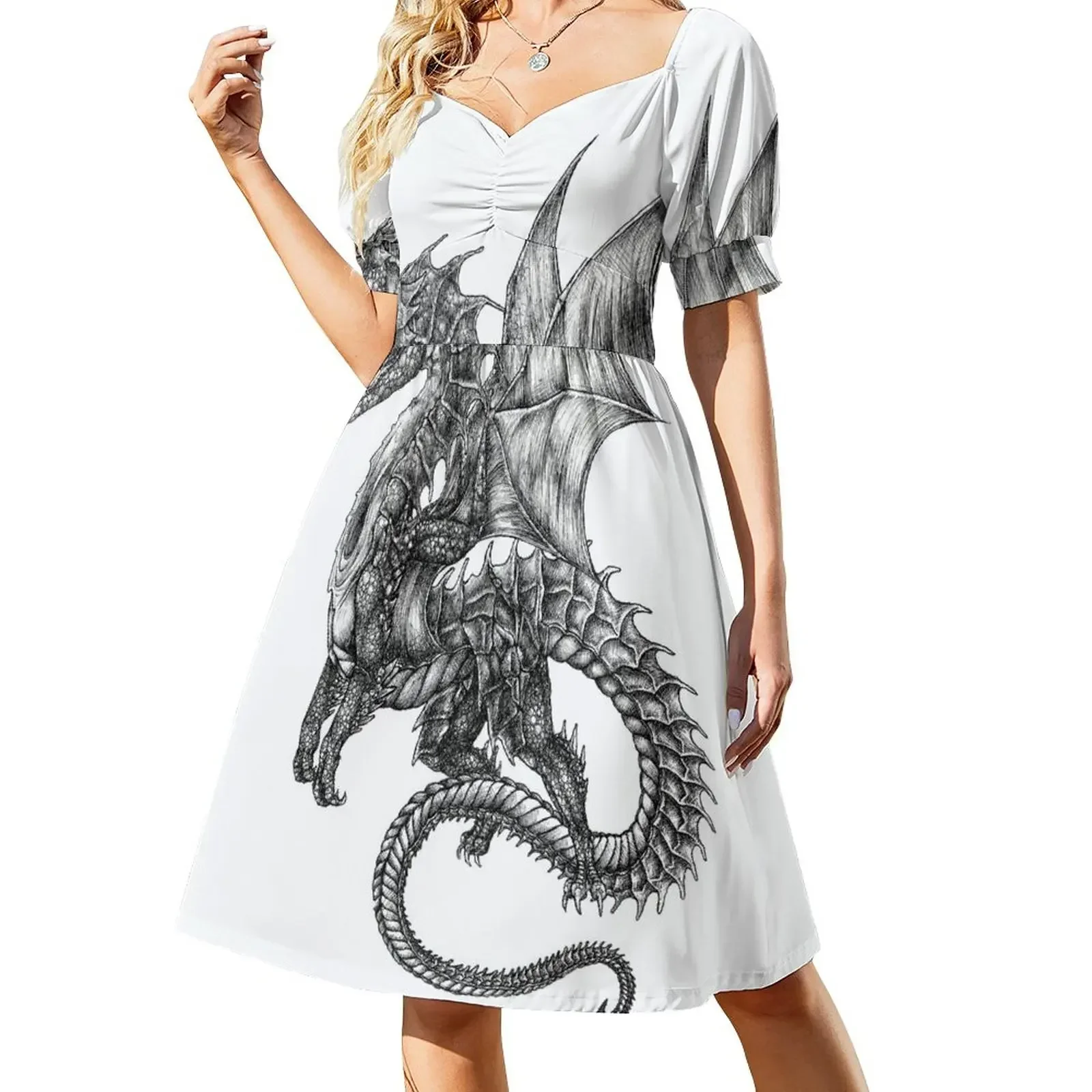 

dragon tattoo Sleeveless Dress luxury dress clothes Dress