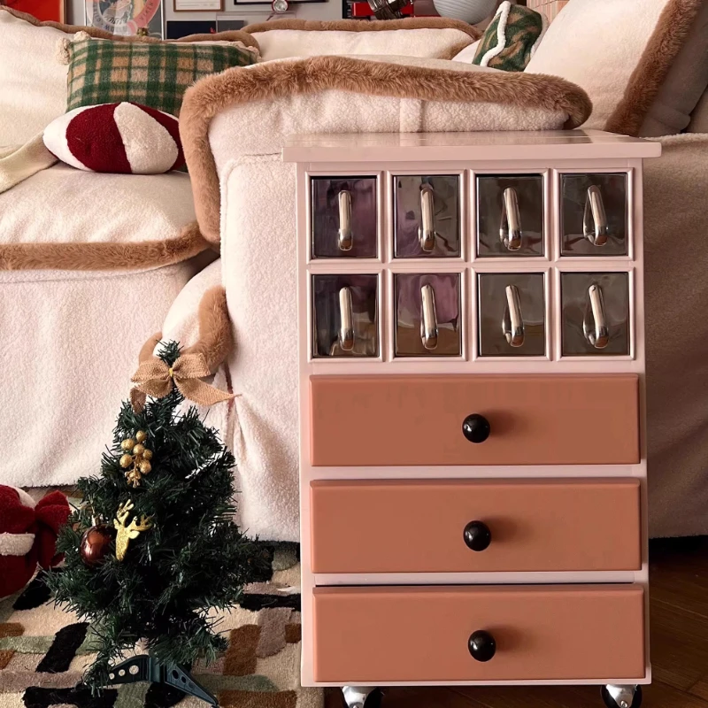 

Multifunctional storage cart bedside sofa side cabinet