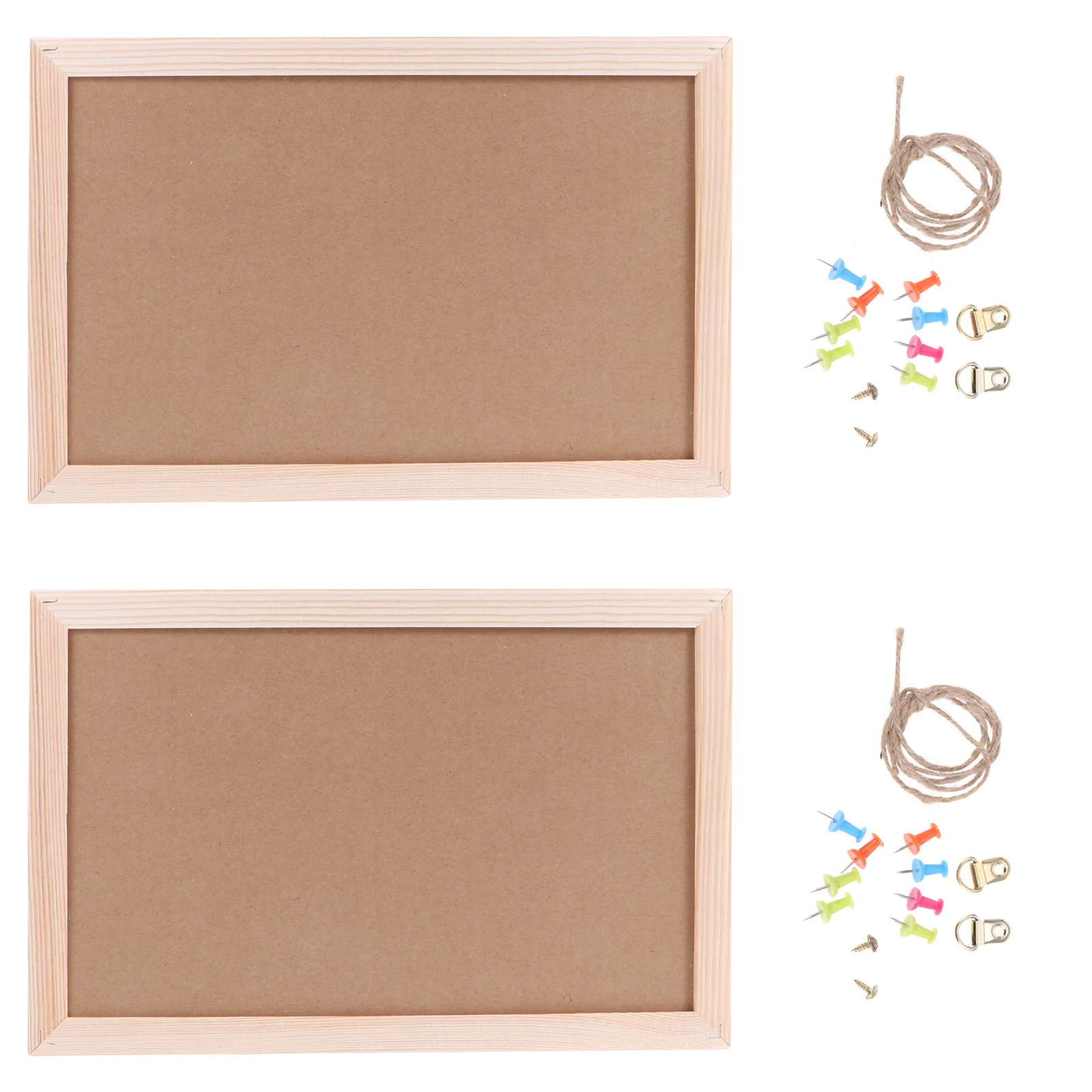 Framed Cork Message Board Wall Mounted Decorative Pin Board for Photos Notes Reminders Kitchen Calendar Organizer