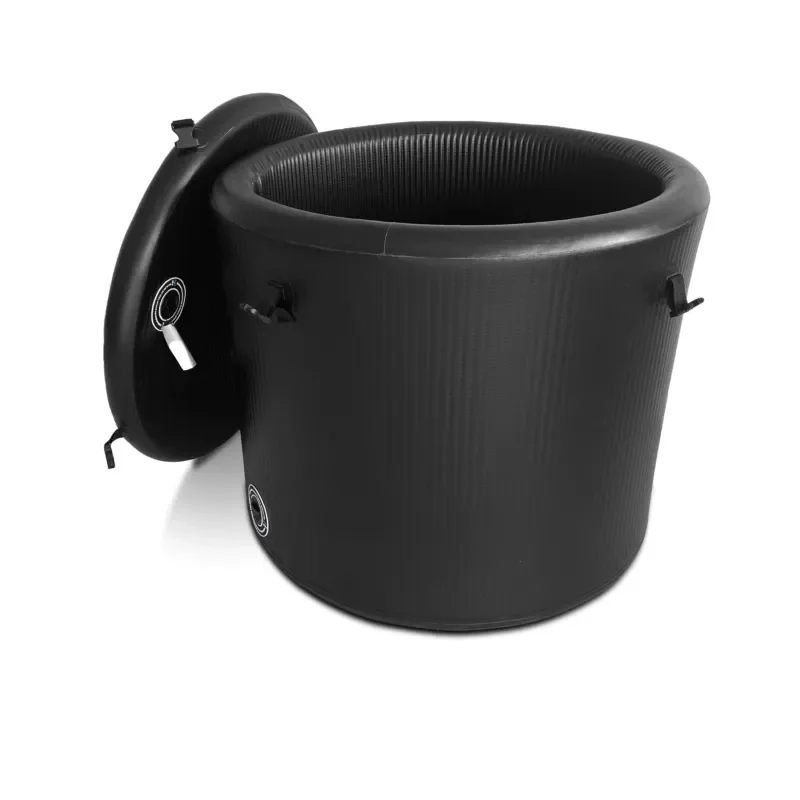 Black drop needle 90 * 80 cm medical inflatable bathtub adult foldable PVC portable inflatable bathtub