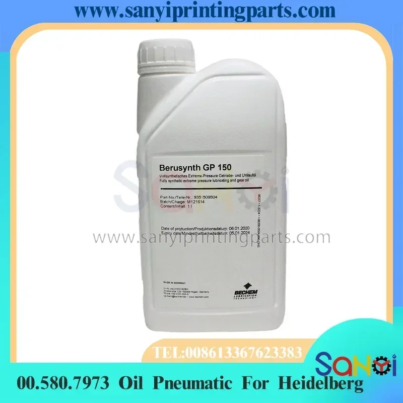 

Лучшее качество 00.580.7973 смазка для воздушного компрессора Gp150 для Heidelberg XL105 CX102 CD102 SM102 CD74 печать