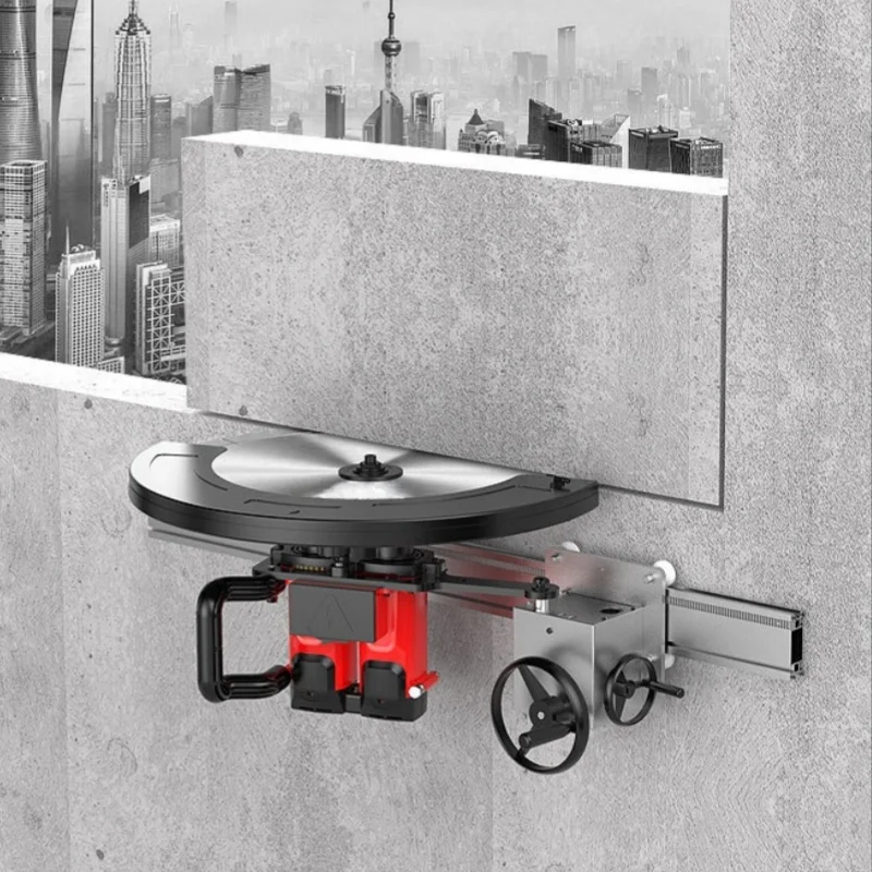 High-Power 9800W Electric Concrete Wall Cutting Machine Industrial Grade Track-Type Window Wall Slotting Saw
