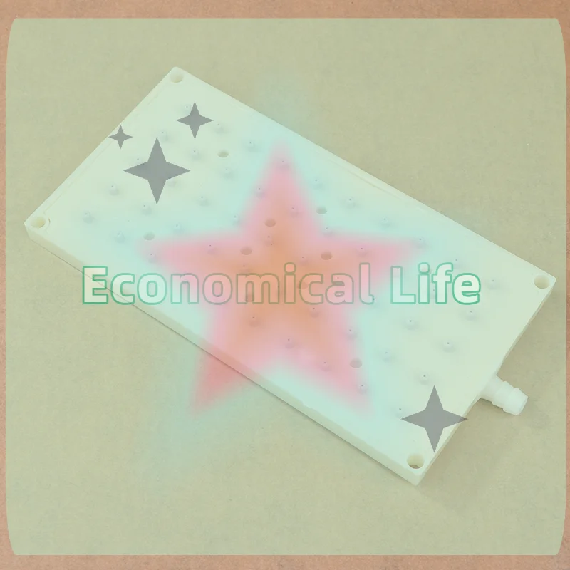 

10mm Intubation Type Interface Shower Head ABS 22X10.9cm Rectangular Shower 5 * 10 Hole Top Spray Shower Head Accessories