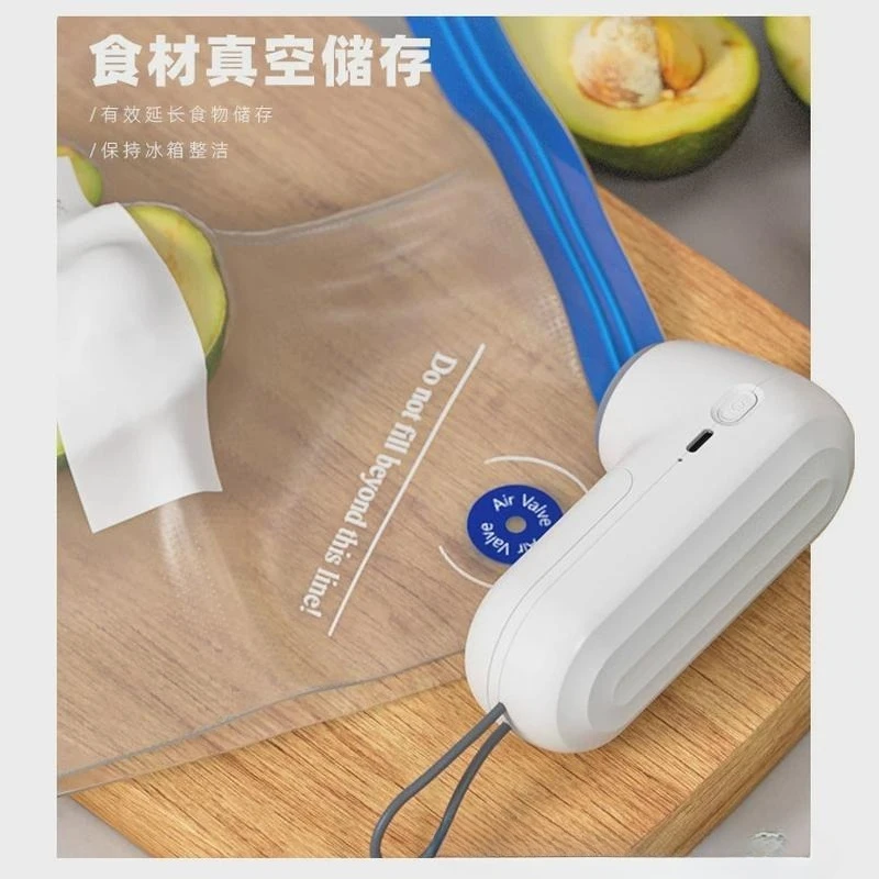 ワイヤレスミニハンディ掃除機、家庭用食品保存、真空シーラー機