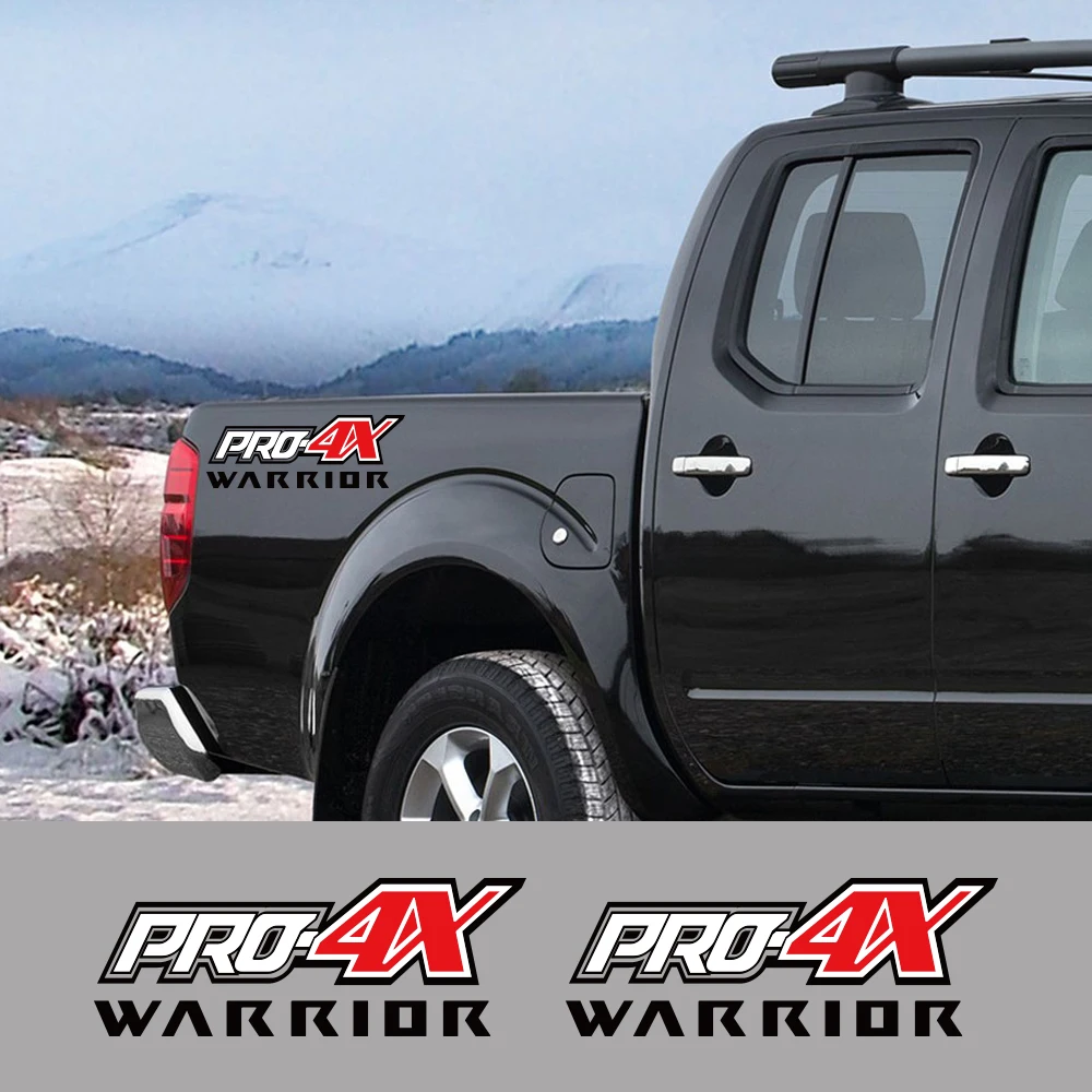 لاقط السرير الخلفي الجانب الشارات شاحنة الجرافيك برو 4X سيارة الفينيل ديكور ملصق غطاء اكسسوارات السيارات لنيسان نافارا المحارب SL ST