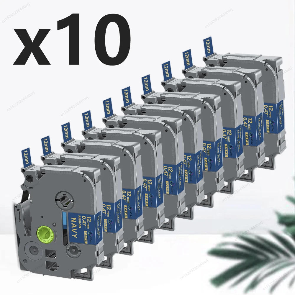 

5pcs/10pcs 12mm Satin Ribbon Compatible for Brother TZe Tape TZe-R231 TZe-R234 RE34 RN34 RW34 for Brother P-touch Label Printer