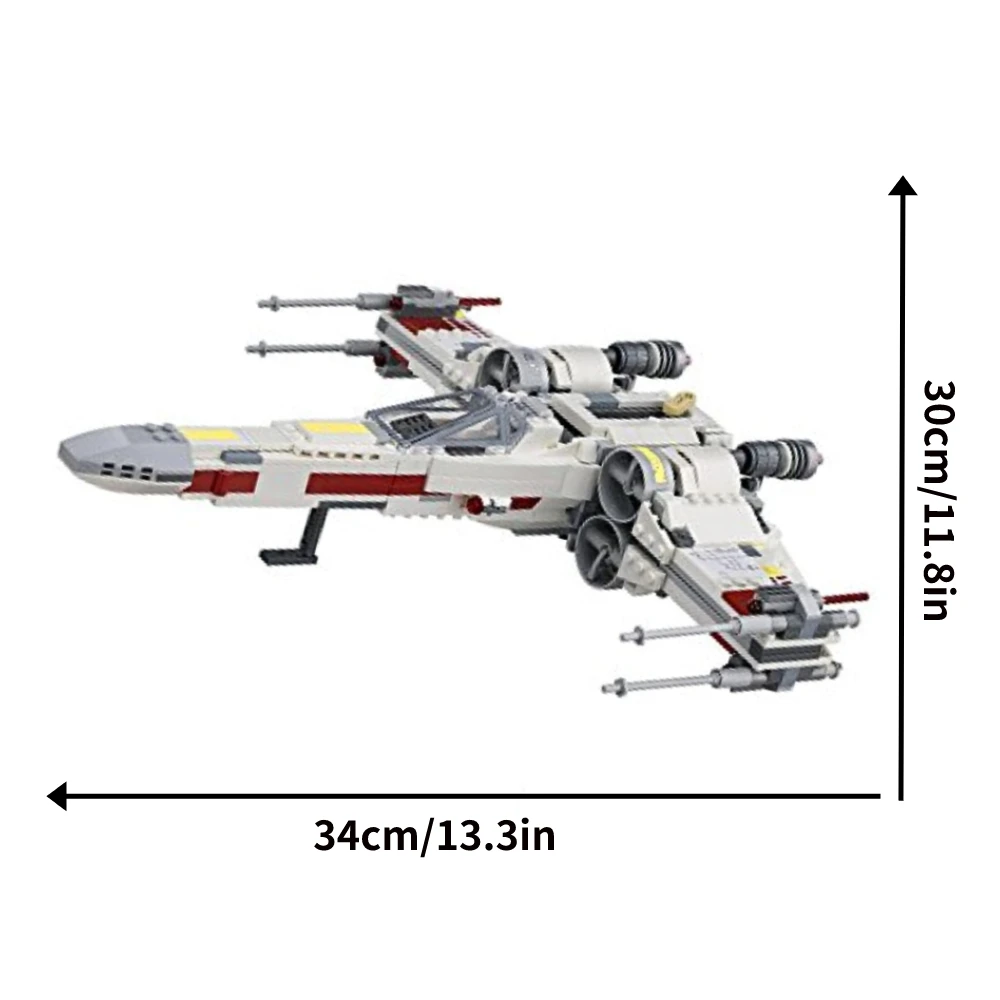 Décennie s de construction de modèle d'avion Starjean pour garçons, ensemble cadeau, briques, étoiles, guerre de l'espace, X-OO, 75218, 05145, 81090, 60003, 19030