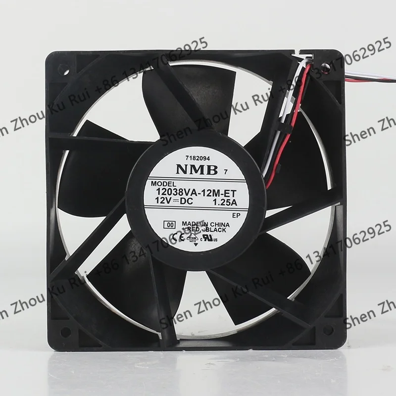

12038VA-12M-ET NMB 12038 12V 3-wire 1.25A Cabinet Server High Airflow Cooling Fan
