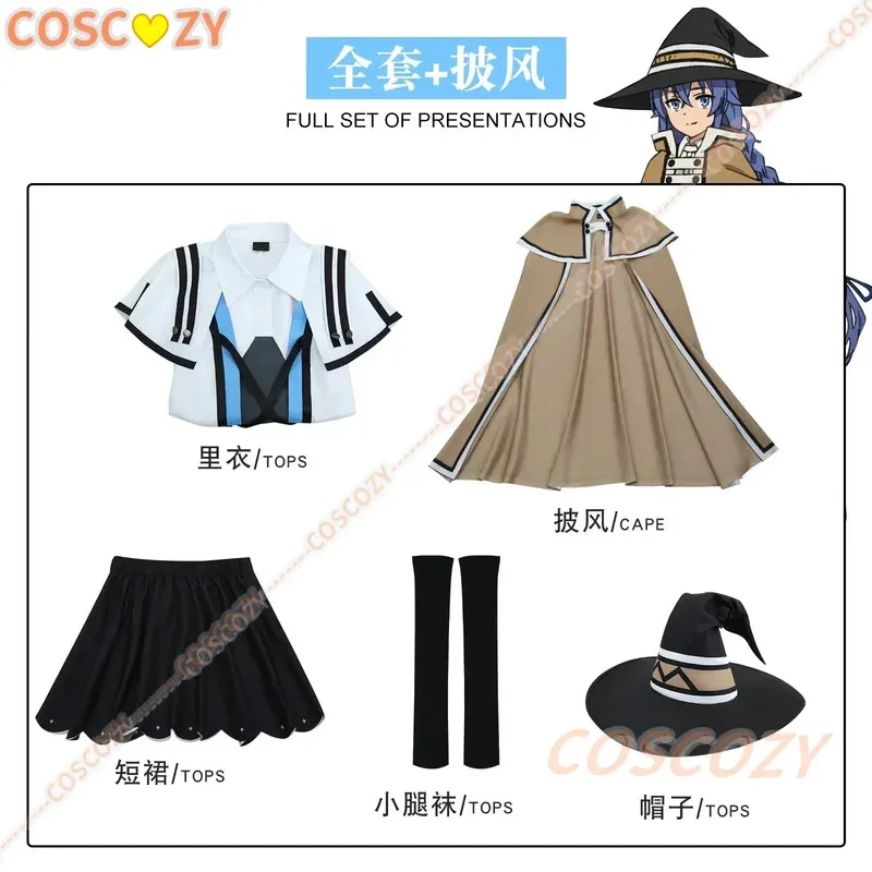 CyRoxy Migurdia 망토 의상 긴 땋은 가발 할로윈 크리스마스 컨벤션 이벤트 여성 코스프레 의상