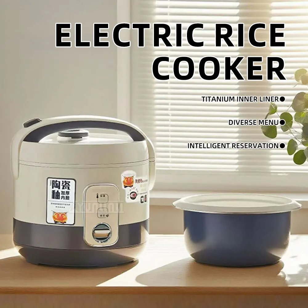 H509-A Stainless Steel Steaming Rice Cooker Large Capacity Household Cooking Machine with Steaming Cage
