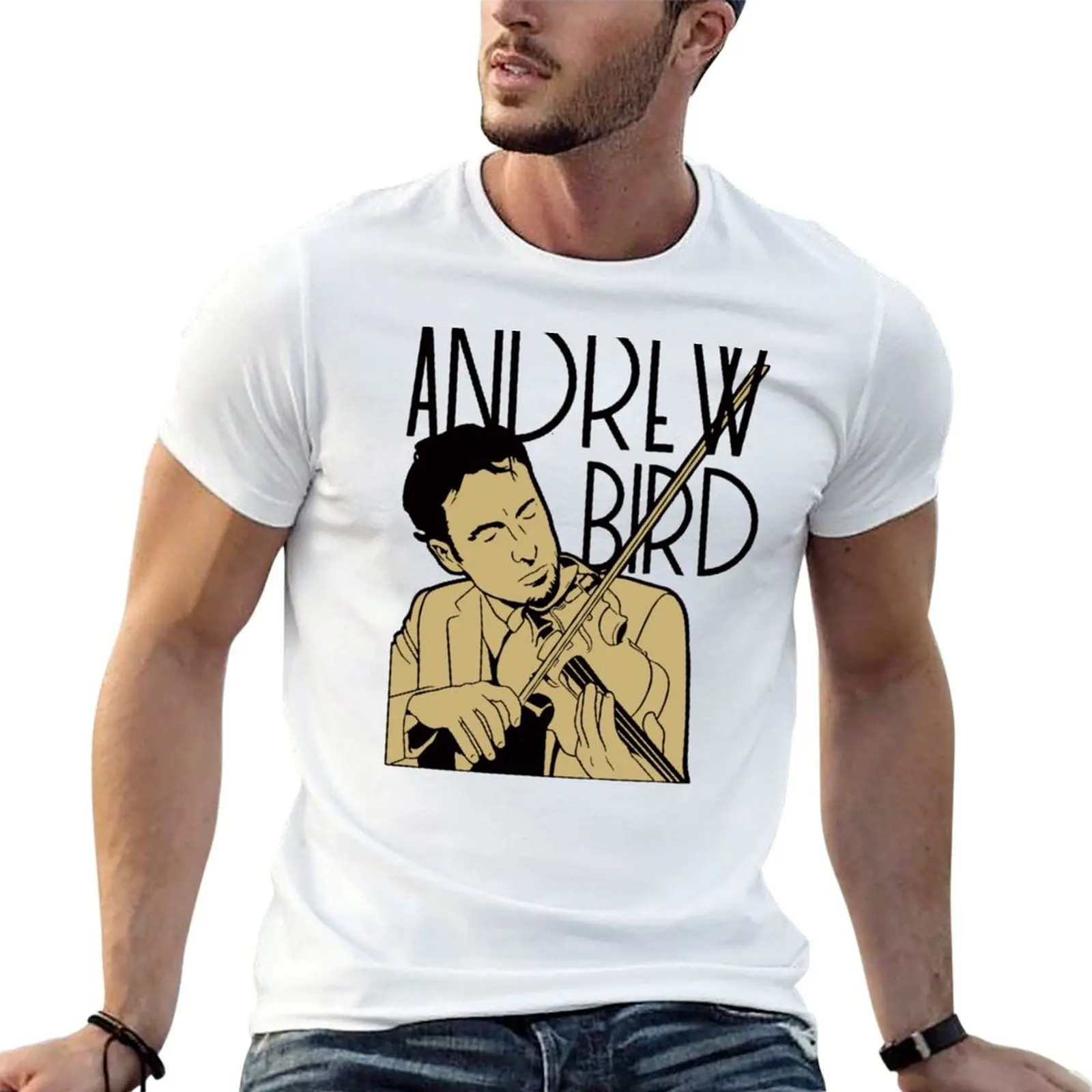 

Andrew Bird T-Shirt men t shirt cotton 100% anime tshirt T-Shirt