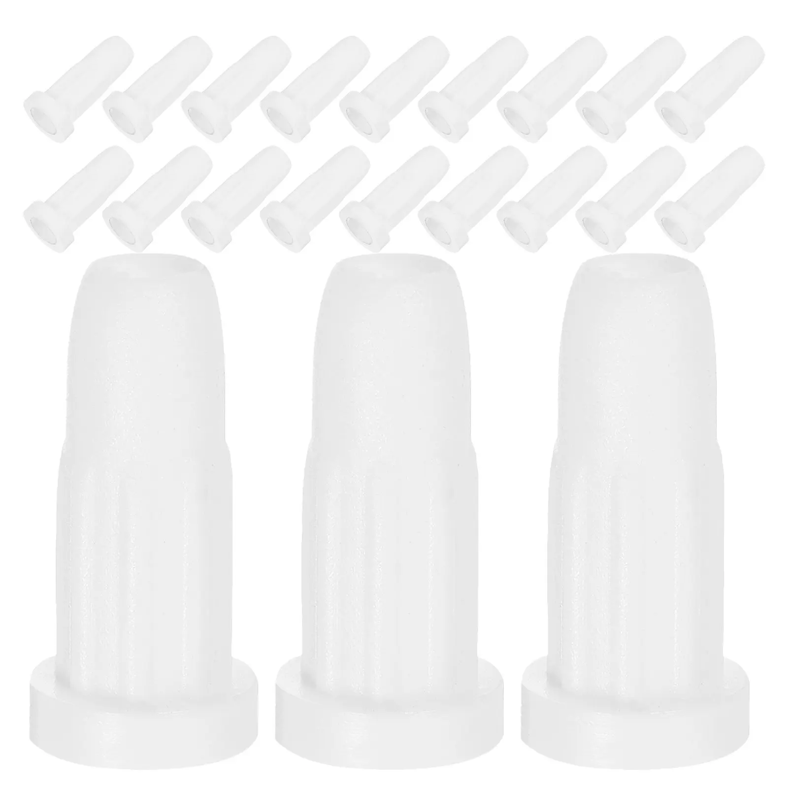 50Pcs Baby Crib Wheel Accessories Plastic Chair Stem Socket 33x16mm White Caster Sleeve Inserts Furniture Socket Replacement - view 5