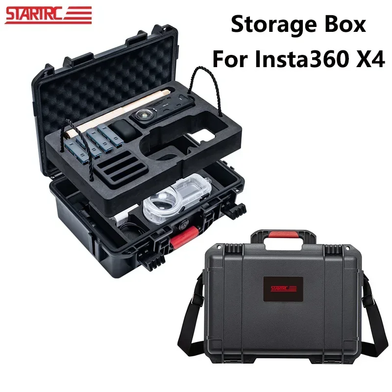 STARTRC Dive Storage Case for Insta360 X4 Camera Accessories Carrying Case 2 Layers Hard Case Waterproof Box Portable Suitcase