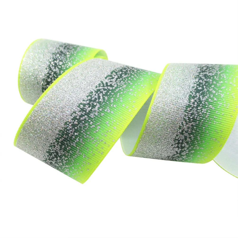 

5 Yards/Roll Gradient Grosgrain Ribbon 38Mm Sparkle Fabric Diy Crafts Wedding Party Decoration Gift Wrapping Balloon Bouquet