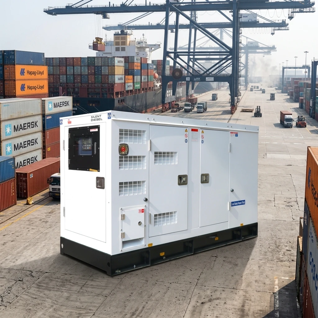 Container Type Diesel Generator Set Three Phase Genset Standby Power For Hospital Telecommunication Station