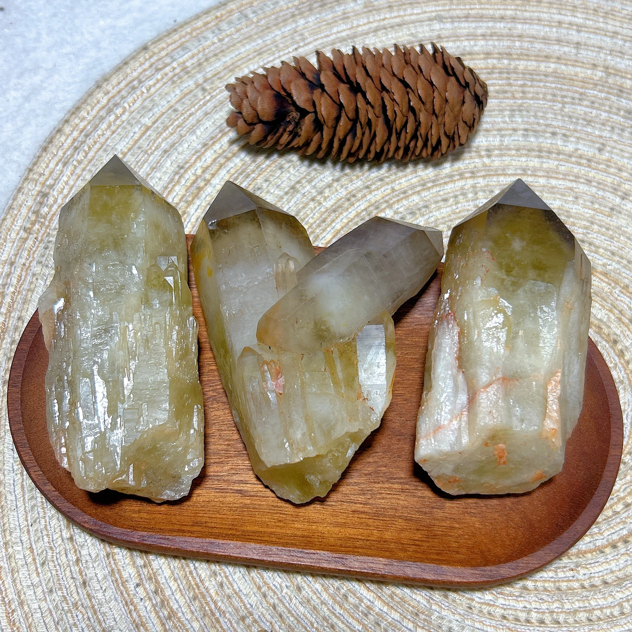 Healing Natural Crystal Smokey Citrine Cluster Raw Stone Specimen Point Gemstones Mineral Energy Home Decorations Gift view 4