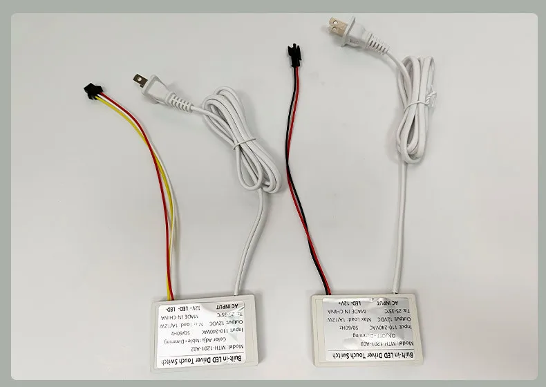12V LED Smart-Spiegel Touch-Schalter-Set, geeignet für Badezimmerspiegel, Schminkspiegel, Lichthelligkeit einstellbar – Detail 12
