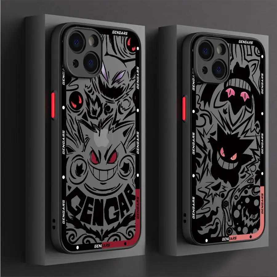 P-Pokemon Gengar Phone Case for Redmi 9 9A 9i 9C 9T 10 2022 10 10C 10A 12 4G 12C 13C 4G 5G K40 Pro A1 Plus A2 Plus